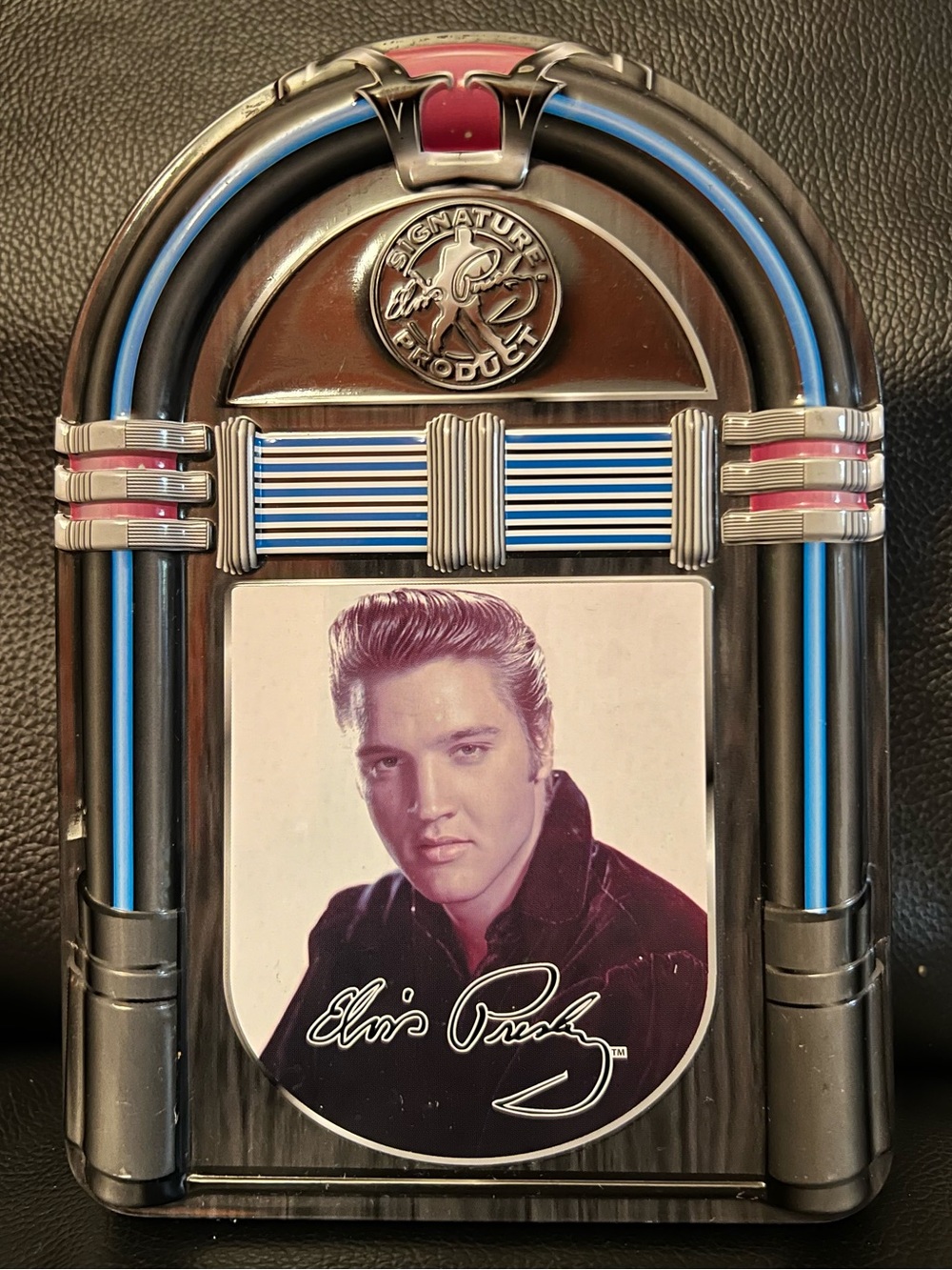 Elvis Presley jukebox keepsake tin RARE collectors memorabilia With Watch